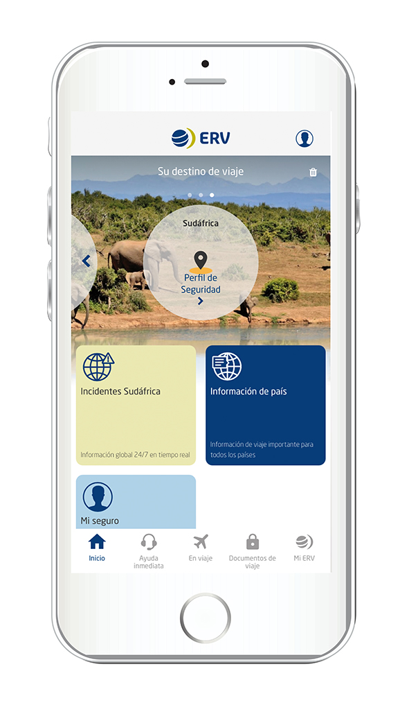 menu aplicación móvil para viajes nuevas funcionalidades APP