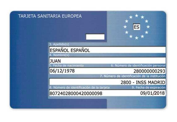 Tarjeta Sanitaria Europea Tarjeta Sanitaria Europea